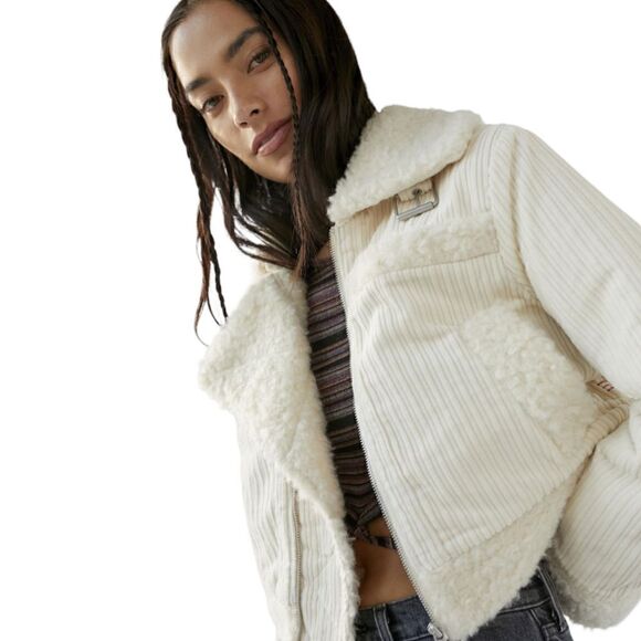 Urban Outfitters Women's NEW with Tags Corduroy/Sherpa BDG Salem Jacket - sz. S - Picture 3 of 6